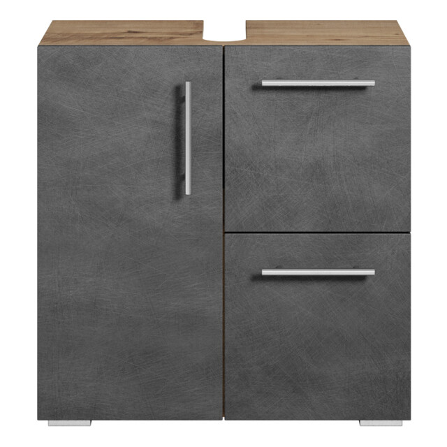 Badplaats Wastafel onderkast mars 60 x 30 x 60 cm kastanje eiken met donker 3181132 large