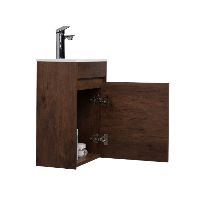 Badplaats Toiletmeubel sinta 40 x 22 cm walnoot bruin fonteinmeubel met 3195788 large