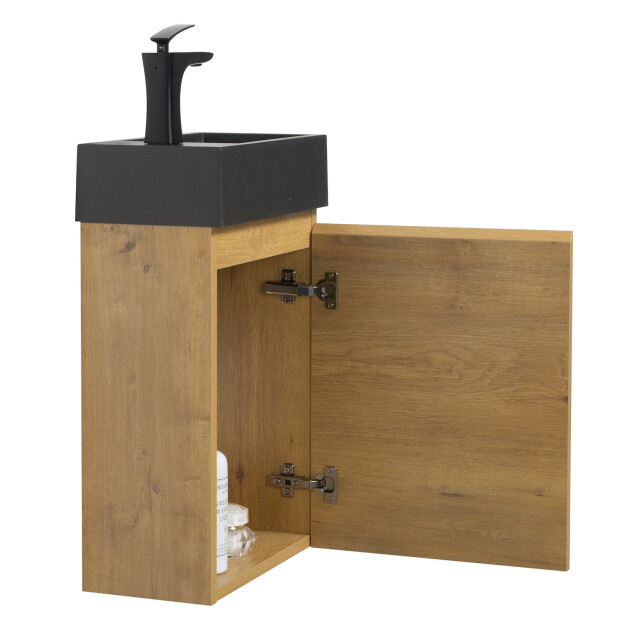 Badplaats Toiletmeubel angela 40 x 22 cm - fonteinmeubel met zwarte 3181211 large
