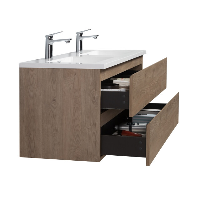 Badplaats Badkamermeubel set angela 120cm kastanje badmeubel met 3244656 large
