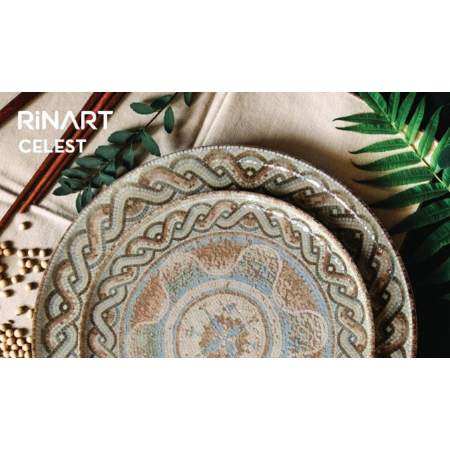 Rinart Diepbord celest porselein 26 cm (2000cc) set van 6 3068891 large