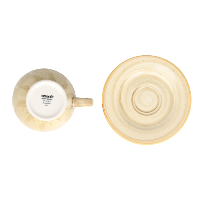 Bonna Koffie kopjes & schotel aura terrain porselein set van 6 3070011 large