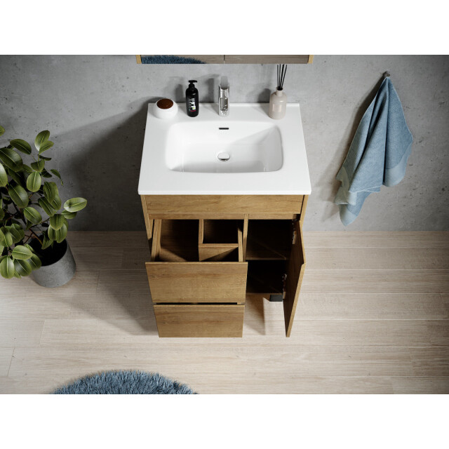 Badplaats Badkamermeubel set salzburg 60 cm - staand badmeubel met 3181334 large
