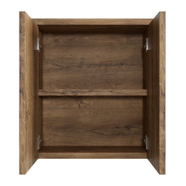 Badplaats Spiegelkast toledo 60 x 20 x 60 cm bruin eiken badkamerkast 3181316 large
