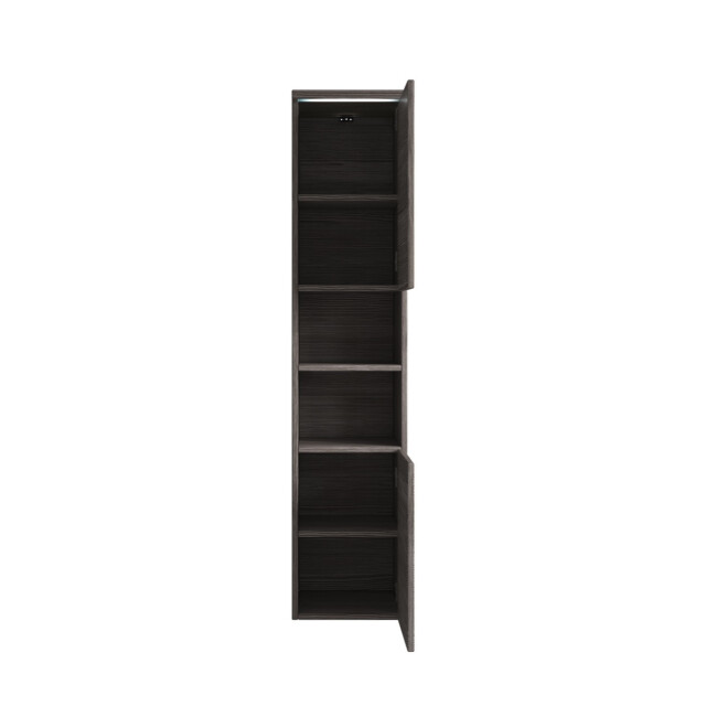 Badplaats Badkamerkast paso 35 x 35 x 160 cm grijs eiken hangende kolomkast 3181283 large