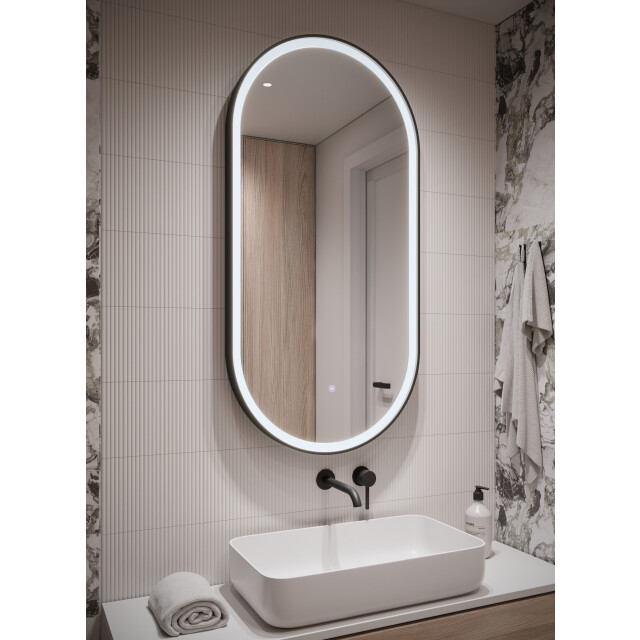 Badplaats Badkamerspiegel medina led 45 x 80 cm led verlichting badkamer 3180900 large