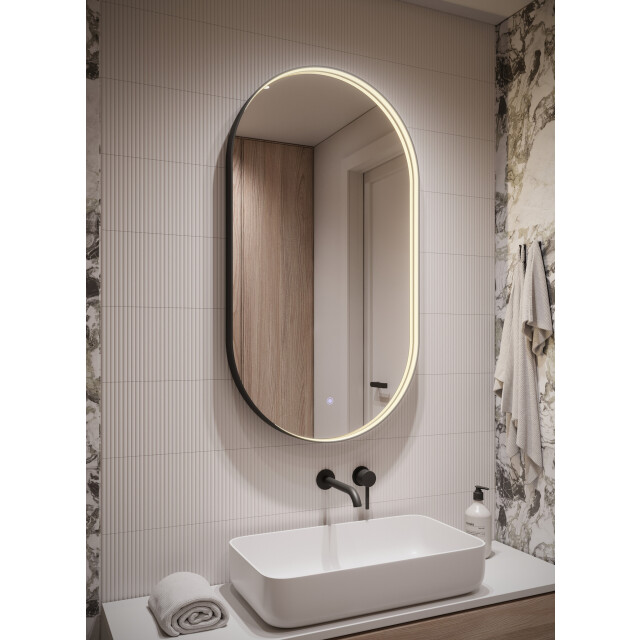 Badplaats Badkamerspiegel malta led 50 x 90 cm led verlichting badkamer 3180902 large