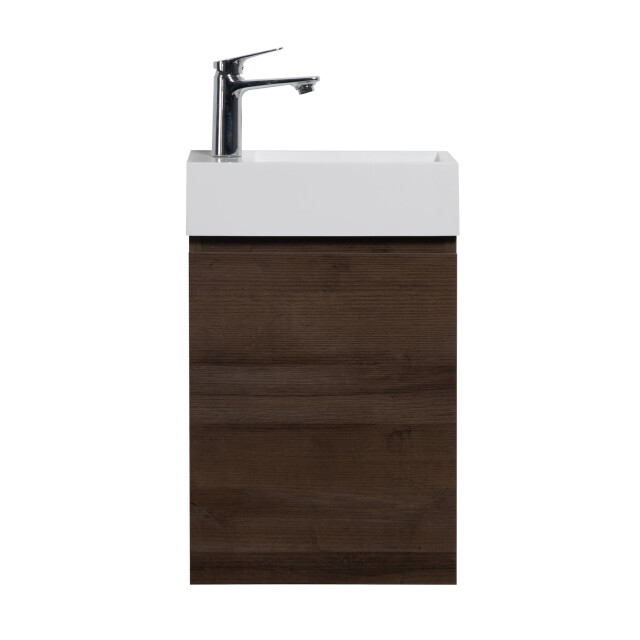 Badplaats Toiletmeubel angela 40 x 22 cm bruin fonteinmeubel met 3181352 large