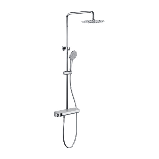 Luzzo ® varese regendouche thermostaat met planchet -chroom/ 3047848 large