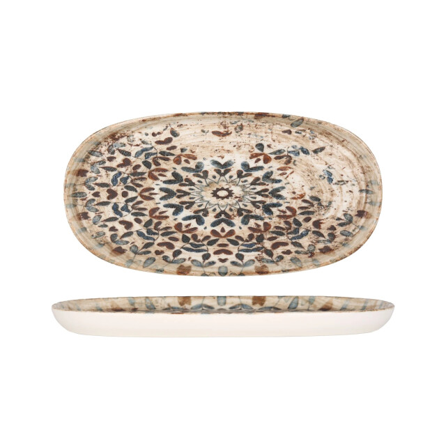 Rinart Serveerschaal aztec porselein 25x13 cm set van 2 3069287 large