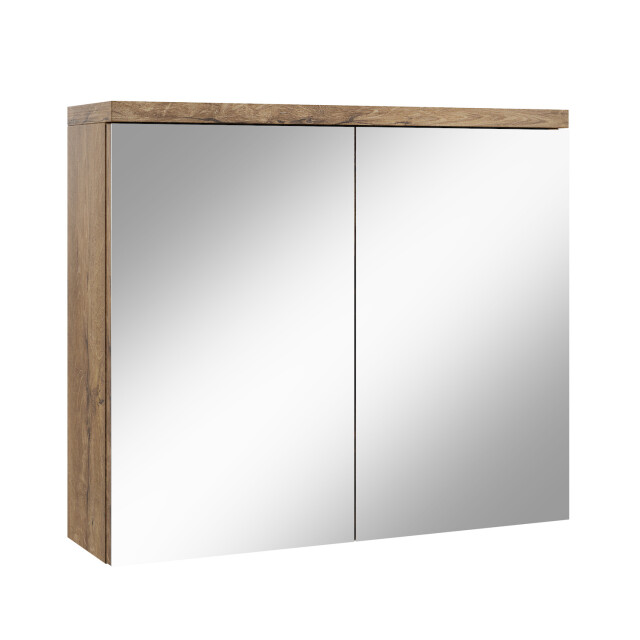 Badplaats Spiegelkast toledo 80 x 20 x 60 cm bruin badkamerkast 3180988 large