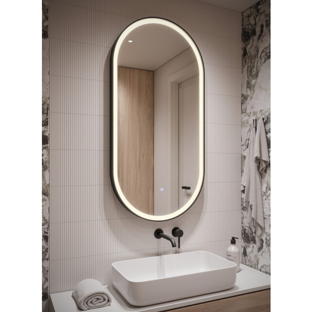 Badplaats Badkamerspiegel medina led 45 x 80 cm led verlichting badkamer 3180900 large