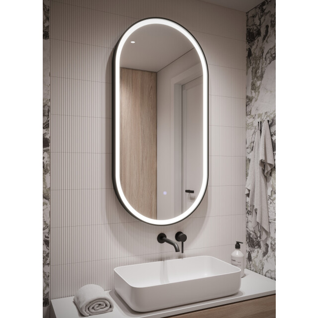 Badplaats Badkamerspiegel medina led 45 x 80 cm led verlichting badkamer 3180900 large