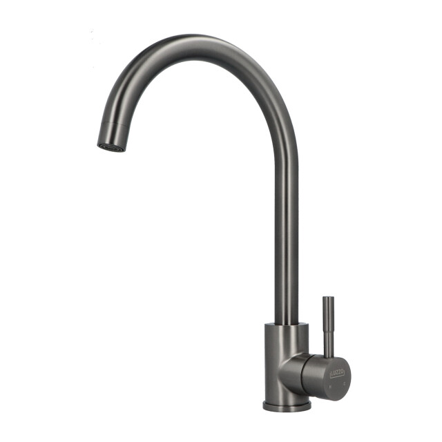 Luzzo ® iseo keukenkraan gun metal rvs mengkraan keuken - 3047885 large