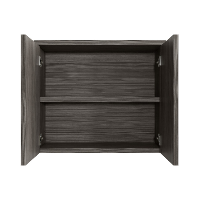 Badplaats Spiegelkast toledo 80 x 20 x 60 cm grijs eiken badkamerkast 3180987 large
