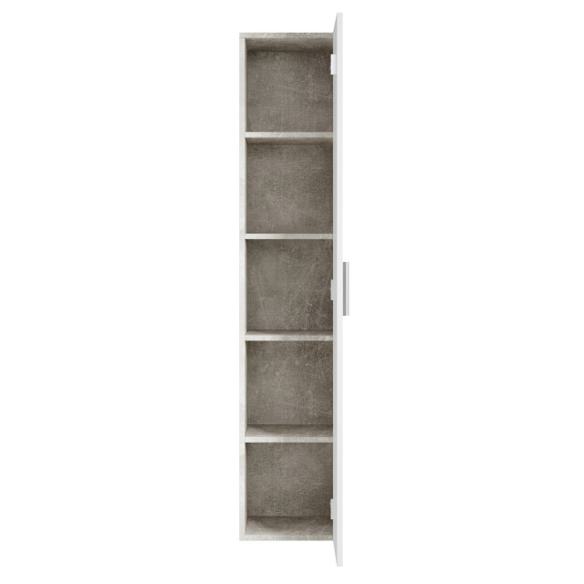 Badplaats Badkamerkast pluto 30 x 30 x 150 cm beton met wit hangende 3181421 large
