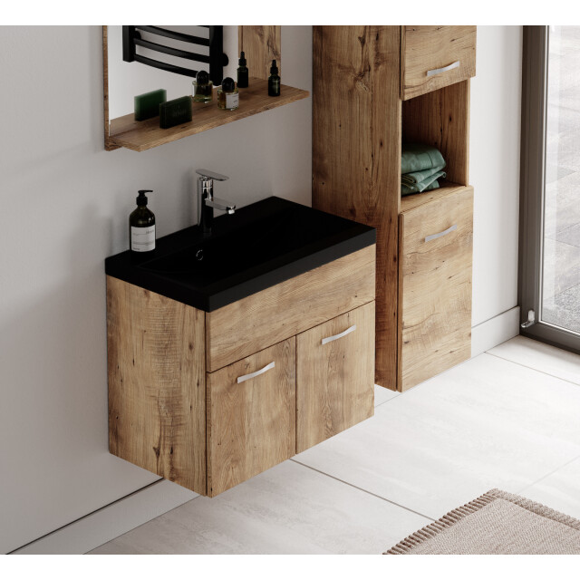 Badplaats Badkamermeubel montreal set 02 60 x 35 cm kastanje badmeubel 3181157 large