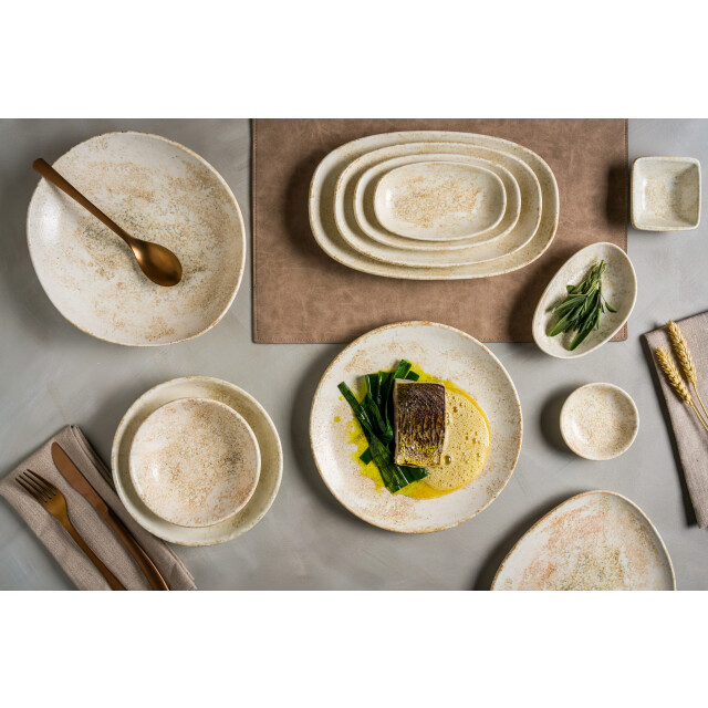 Bonna Pastabord nacrous porselein 28 cm (400cc) set van 2 3069826 large