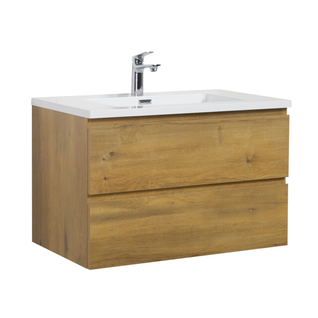 Badplaats Badkamermeubel set angela 80cm - badmeubel met wastafel 3181343 large