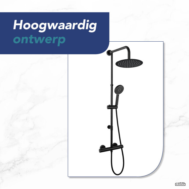 Luzzo ® 25 cm regendouche met thermostaatkraan - 3047804 large
