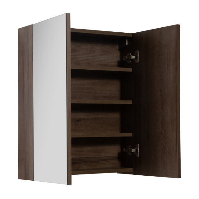 Badplaats Badkamerkast cuba 60 x 16 x 70 cm bruin spiegelkast badkamer 3181311 large