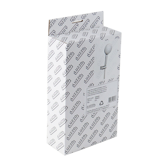 Luzzo ® flat doucheset bestaande uit douchekop met slang chroom 3047914 large