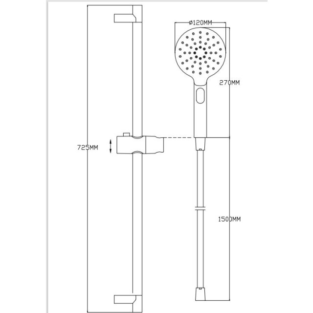 Luzzo ® flower design doucheset glijstang-set - 3047833 large