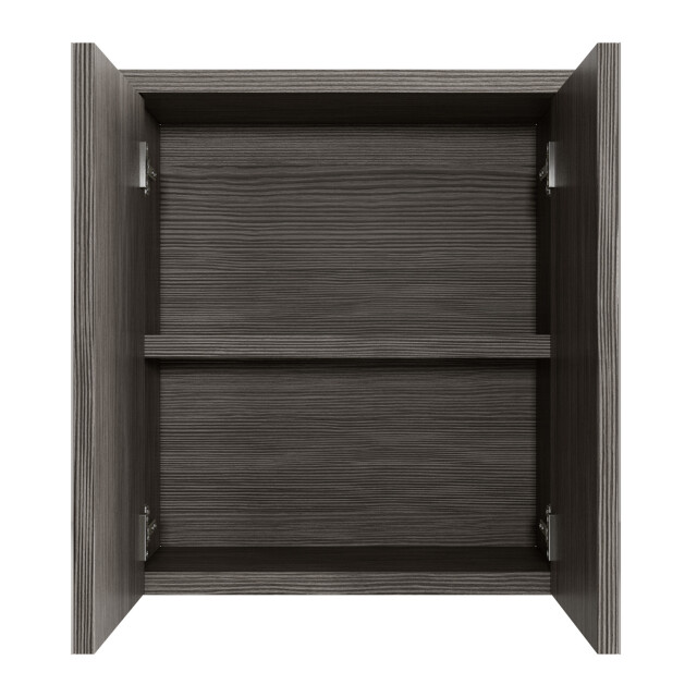Badplaats Spiegelkast toledo 60 x 20 x 60 cm grijs eiken badkamerkast 3181317 large