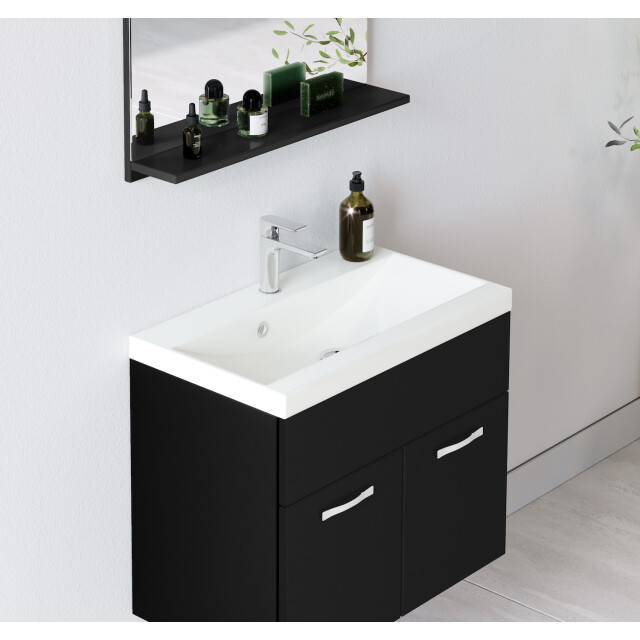 Badplaats Badkamermeubel montreal set 01 60 x 35 cm zwart mat badmeubel met 3181160 large