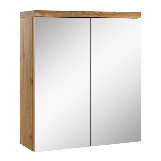 Badplaats Spiegelkast toledo 60 x 20 x 60 cm eiken badkamerkast badkamer 3182660 large