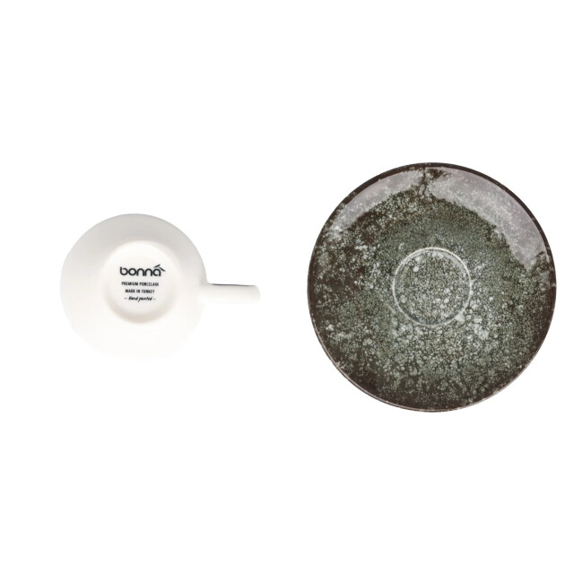 Bonna Espresso kopjes & schotel cosmos porselein set van 6 3070007 large