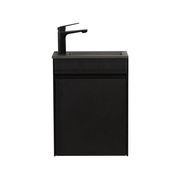 Badplaats Toiletmeubel sinta 40 x 22 cm zwart fonteinmeubel met zwarte 3181186 large