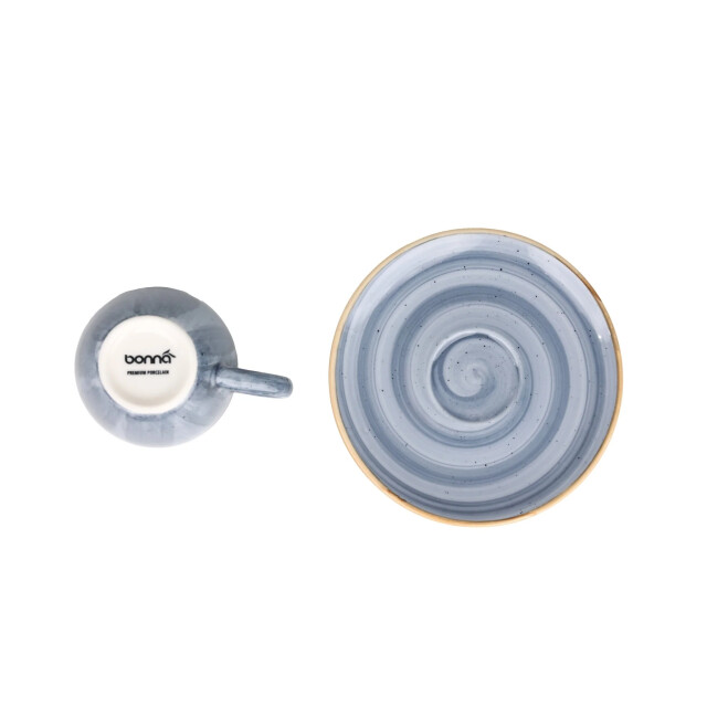 Bonna Espresso kopjes & schotel aura dusk porselein set van 6 3069987 large