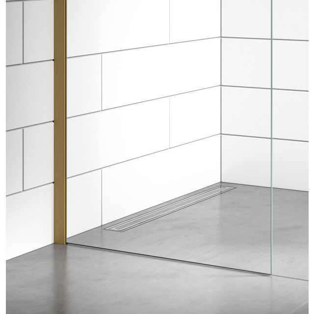 Badplaats Douchewand florida 50 x 200 cm goud – inloopdouche 8 mm 3080955 large