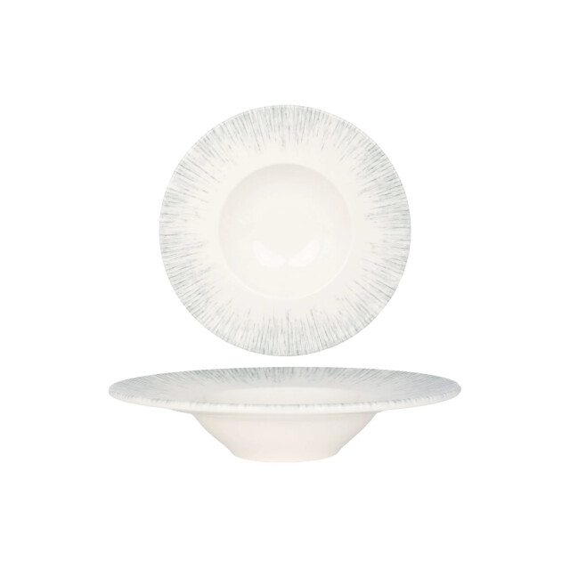Bonna Pastabord iris porselein 28 cm (400cc) set van 2 3069788 large