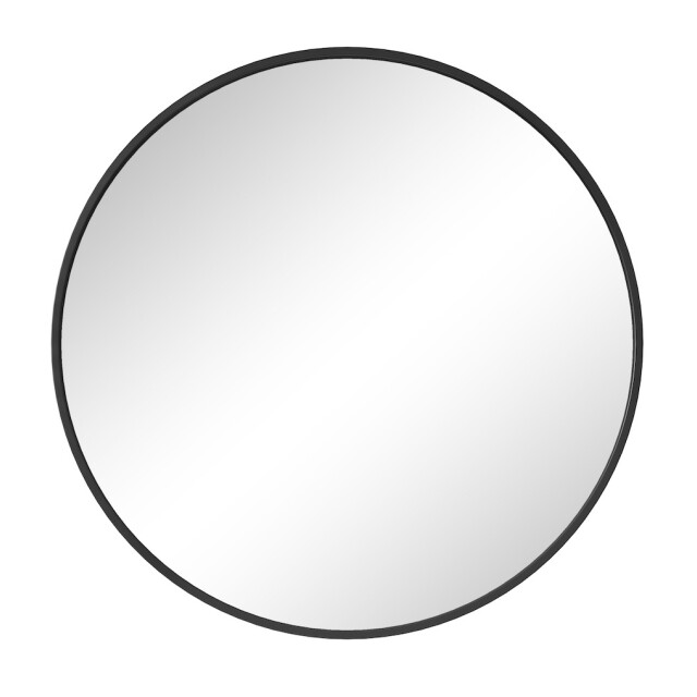 Badplaats Spiegel concave 80 x 80 cm zwart badkamer spiegel rond 3181216 large