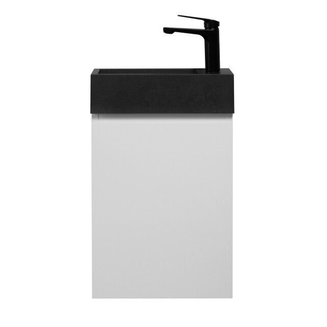 Badplaats Toiletmeubel angela 40 x 22 cm mat fonteinmeubel met zwarte 3181209 large