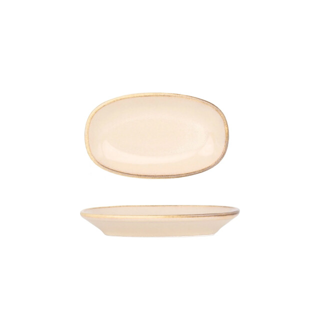 Bonna Serveerschaal sand hygge porselein 19x11 cm set van 2 3069590 large