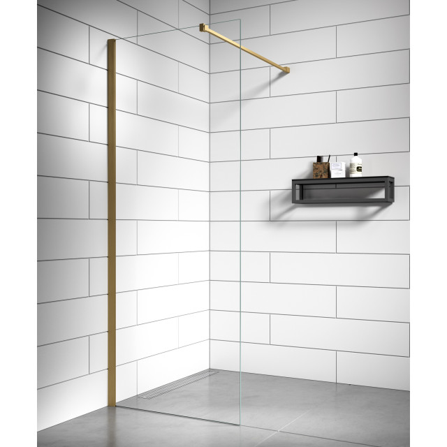 Badplaats Douchewand florida 50 x 200 cm goud – inloopdouche 8 mm 3080955 large