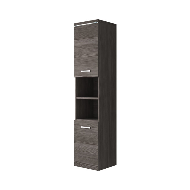 Badplaats Badkamerkast paso 35 x 35 x 160 cm grijs eiken hangende kolomkast 3181283 large