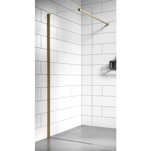 Badplaats Douchewand florida 50 x 200 cm goud – inloopdouche 8 mm 3080955 large