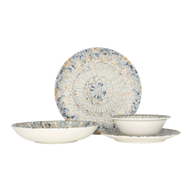 Bonna Serviesset luca mosaic 24 delig 6 personen porselein 3069026 large