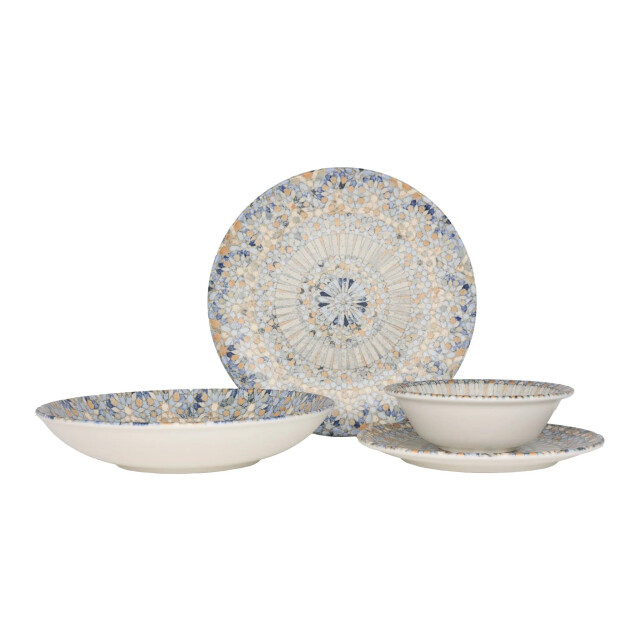 Bonna Serviesset luca mosaic 24 delig 6 personen porselein 3069106 large