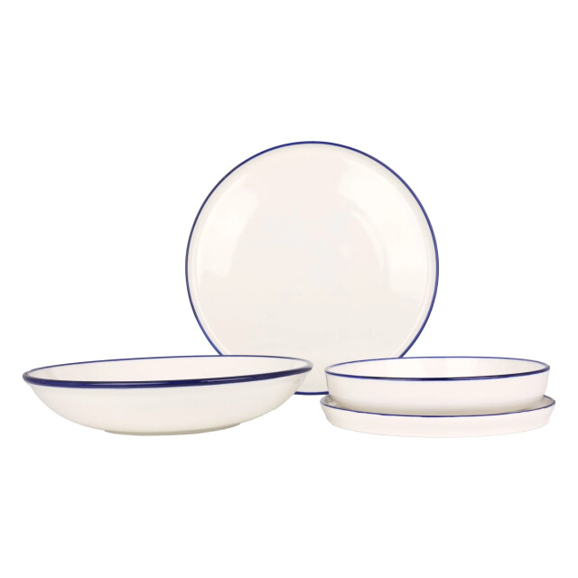 Rinart Serviesset blue edge 24 delig 6 personen porselein 3069367 large