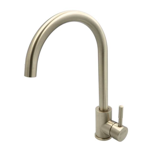 Luzzo ® iseo keukenkraan brushed brass rvs mengkraan keuken - 3047886 large