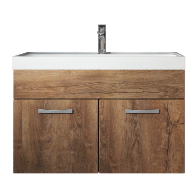 Badplaats Badkamermeubel set paso 01 80 x 40 cm bruin badmeubel met 3181377 large