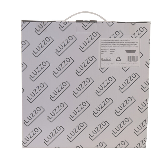 Luzzo Universele platte rvs hoofddouche vierkant 30 cm 3047745 large