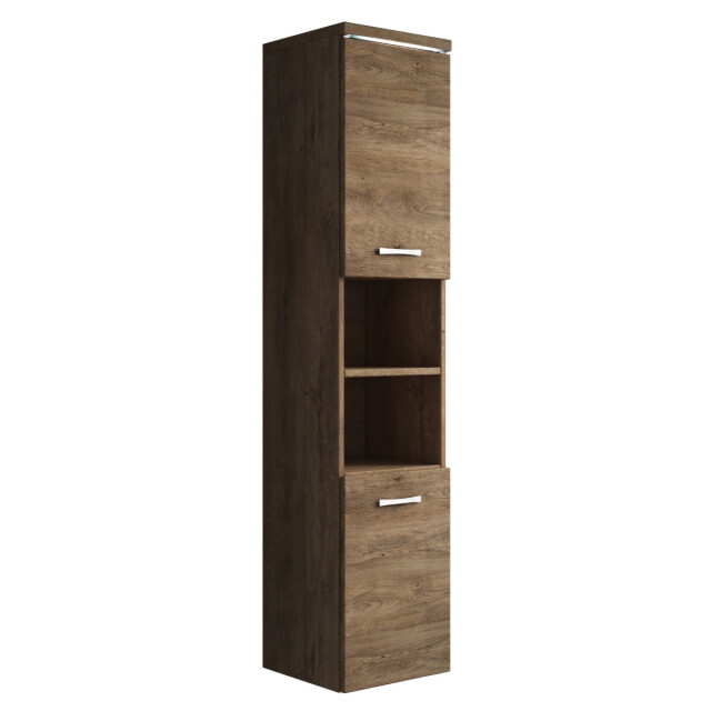 Badplaats Badkamerkast paso 35 x 35 x 160 cm bruin eiken hangende kolomkast 3181282 large