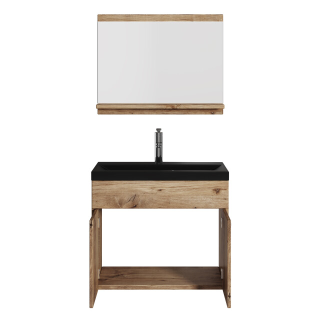 Badplaats Badkamermeubel montreal set 02 60 x 35 cm kastanje badmeubel 3181157 large