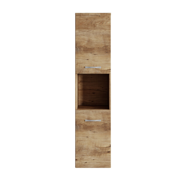 Badplaats Badkamerkast montreal 30 x 30 x 131 cm kastanje eiken hangende 3181297 large